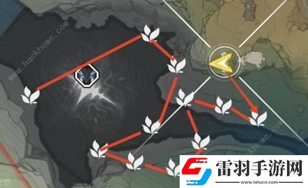 鳴潮傲寒鐘采集路線圖